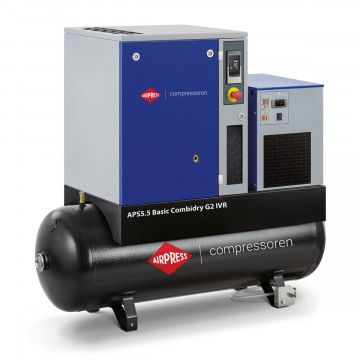 Skrutkový kompresor APS Basic 5.5 Combi Dry G2 IVR 10 bar 5.5 HP / 4 kW 200 l