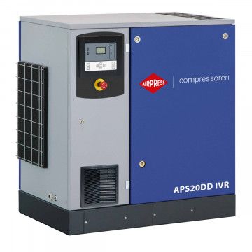 Skrutkový kompresor APS 20DD IVR 12.5 bar 20 HP/15 kW 258-2290 l/min