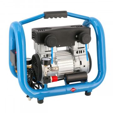 Malý bezolejový dvojpiestový kompresor LMO 4-170 10 bar 1.5 KM/1.1 kW 90 l/min 4 l tichý