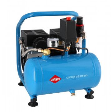 Malý bezolejový dvojpiestový kompresor L 6-95 8 bar 0,71 HP/0,52 kW 48 l/min 5 l tichý
