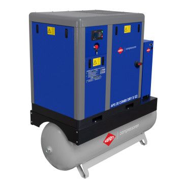 Skrutkový kompresor APS 20 Combi Dry X G2 10 bar 20 HP/15 kW 1900 l/min 500 l