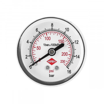 Manometer 50 mm 1/4" 0-16 bar - zadné pripojenie